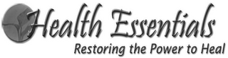 HEALTH ESSENTIALS RESTORING THE POWER TO HEAL logo