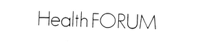 HEALTH FORUM logo