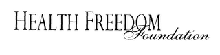 HEALTH FREEDOM FOUNDATION logo