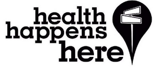 HEALTH HAPPENS HERE logo