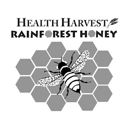 HEALTH HARVEST RAINFOREST HONEY logo