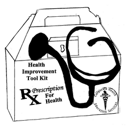 HEALTH IMPROVEMENT TOOL KIT RX PRESCRIPTION FOR HEALTH CORPORATE HEALTH EDUCATION SERVICES logo