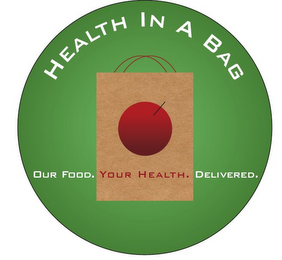 HEALTH IN A BAG OUR FOOD. YOUR HEALTH. DELIVERED. logo