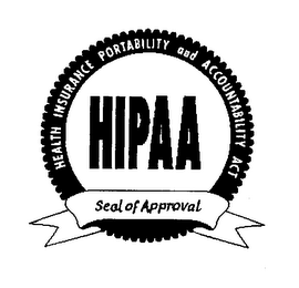 HEALTH INSURANCE PORTABILITY AND ACCOUNTABILITY ACT SEAL OF APPROVAL logo
