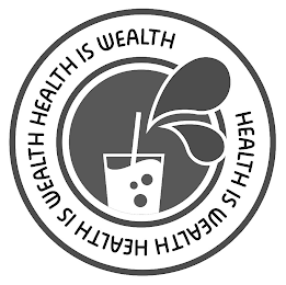 HEALTH IS WEALTH HEALTH IS WEALTH HEALTH IS WEALTH logo