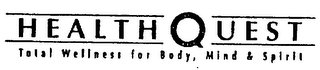 HEALTH QUEST TOTAL WELLNESS FOR BODY, MIND & SPIRIT logo