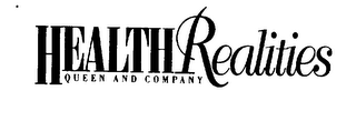 HEALTH REALITIES QUEEN AND COMPANY logo