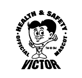 HEALTH & SAFETY OFFICIAL MASCOT "VICTOR" logo