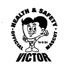 HEALTH & SAFETY OFFICIAL MASCOT "VICTOR" logo