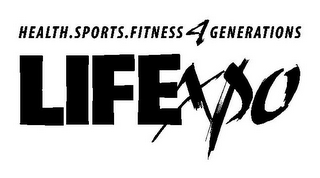 HEALTH. SPORTS. FITNESS 4 GENERATIONS LIFEXPO logo