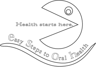 HEALTH STARTS HERE. EASY STEPS TO ORAL HEALTH logo