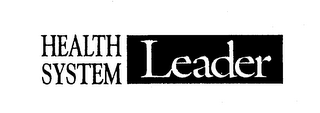HEALTH SYSTEM LEADER logo