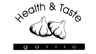 HEALTH & TASTE GARLIC logo