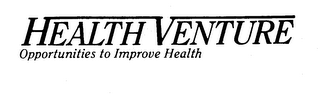 HEALTH VENTURE OPPORTUNITIES TO IMPROVE HEALTH logo