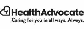 HEALTHADVOCATE CARING FOR YOU IN ALL WAYS. ALWAYS. logo