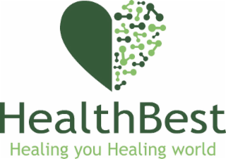 HEALTHBEST HEALING YOU HEALING WORLD logo