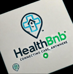 HEALTHBNB CONNECTING CARE, ANYWHERE CH logo