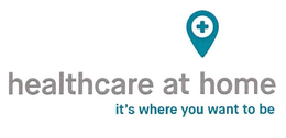 HEALTHCARE AT HOME IT'S WHERE YOU WANT TO BE logo