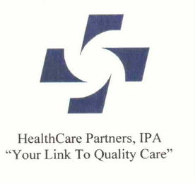 HEALTHCARE PARTNERS, IPA "YOUR LINK TO QUALITY CARE" logo