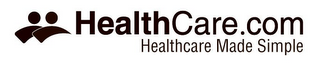 HEALTHCARE.COM HEALTHCARE MADE SIMPLE logo