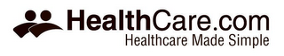 HEALTHCARE.COM HEALTHCARE MADE SIMPLE logo