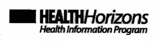 HEALTHHORIZONS HEALTH INFORMATION PROGRAM logo