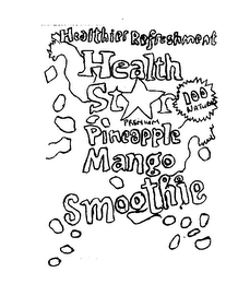 HEALTHIER REFRESHMENT HEALTH STAR PREMIUM PINAPPLE MANGO SMOOTHIE 100 NATURAL logo