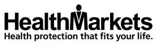 HEALTHMARKETS HEALTH PROTECTION THAT FITS YOUR LIFE. logo
