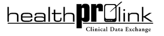 HEALTHPROLINK CLINICAL DATA EXCHANGE