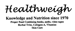 HEALTHWEIGH logo