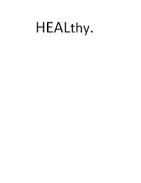 HEALTHY. logo
