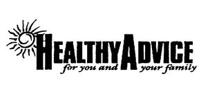 HEALTHY ADVICE FOR YOU AND YOUR FAMILY logo