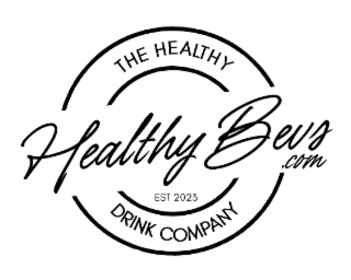 HEALTHY BEVS.COM THE HEALTHY DRINK COMPANY EST 2023 logo