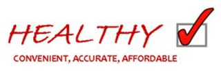 HEALTHY CONVENIENT, ACCURATE, AFFORDABLE logo