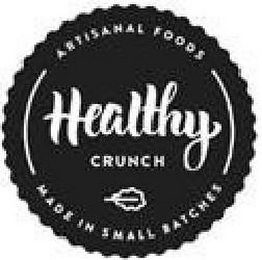 HEALTHY CRUNCH ARTISANAL FOODS MADE IN SMALL BATCHES logo