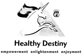 HEALTHY DESTINY EMPOWERMENT ENLIGHTENMENT ENJOYMENT logo
