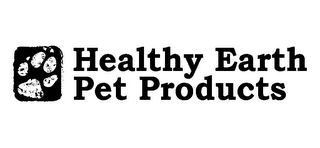 HEALTHY EARTH PET PRODUCTS logo