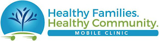 HEALTHY FAMILIES. HEALTHY COMMUNITY. MOBILE CLINIC logo