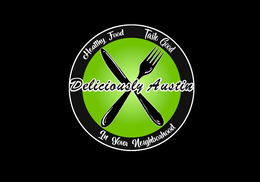HEALTHY FOOD TASTE GOOD DELICIOUSLY AUSTIN IN YOUR NEIGHBORHOOD logo