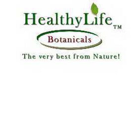 HEALTHY LIFE BOTANICALS THE VERY BEST FROM NATURE! logo