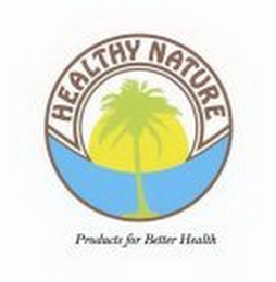 HEALTHY NATURE PRODUCTS FOR BETTER HEALTH logo