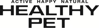 HEALTHY PET ACTIVE HAPPY NATURAL logo