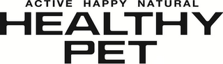 HEALTHY PET ACTIVE HAPPY NATURAL logo