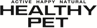 HEALTHY PET ACTIVE HAPPY NATURAL logo