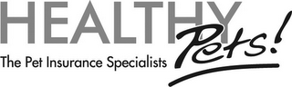 HEALTHY PETS! THE PET INSURANCE SPECIALISTS logo