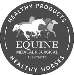 HEALTHY PRODUCTS HEALTHY HORSES EQUINE MEDICAL & SURGICAL ASSOCIATES logo