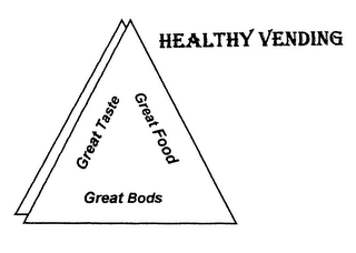 HEALTHY VENDING GREAT TASTE GREAT FOOD GREAT BODS logo