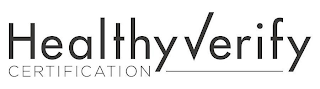 HEALTHY VERIFY CERTIFICATION logo