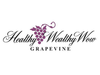 HEALTHY WEALTHY WOW GRAPEVINE logo