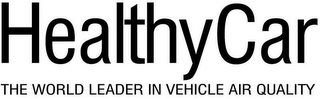 HEALTHYCAR THE WORLD LEADER IN VEHICLE AIR QUALITY logo